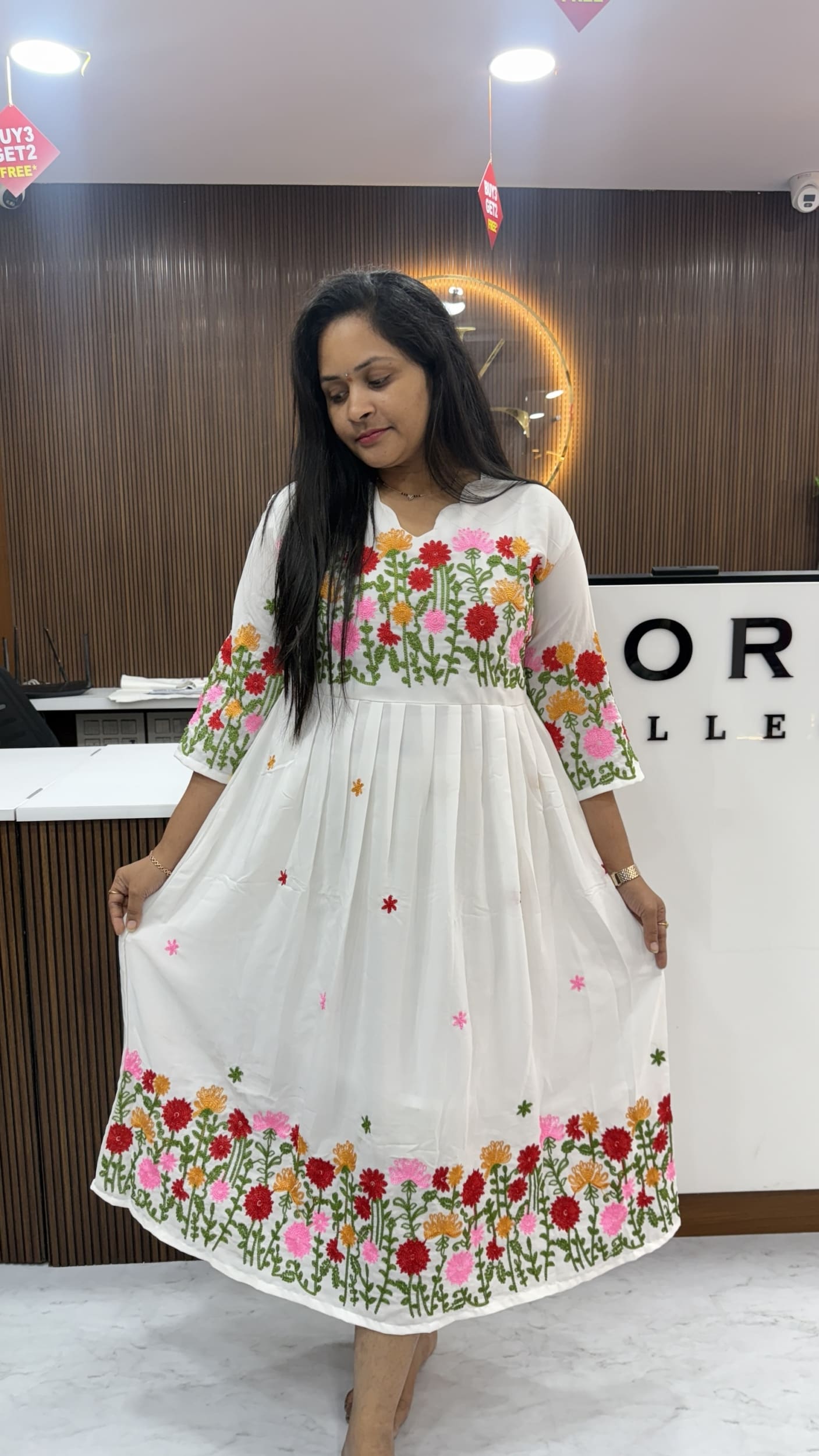 Floral Georgette frocks