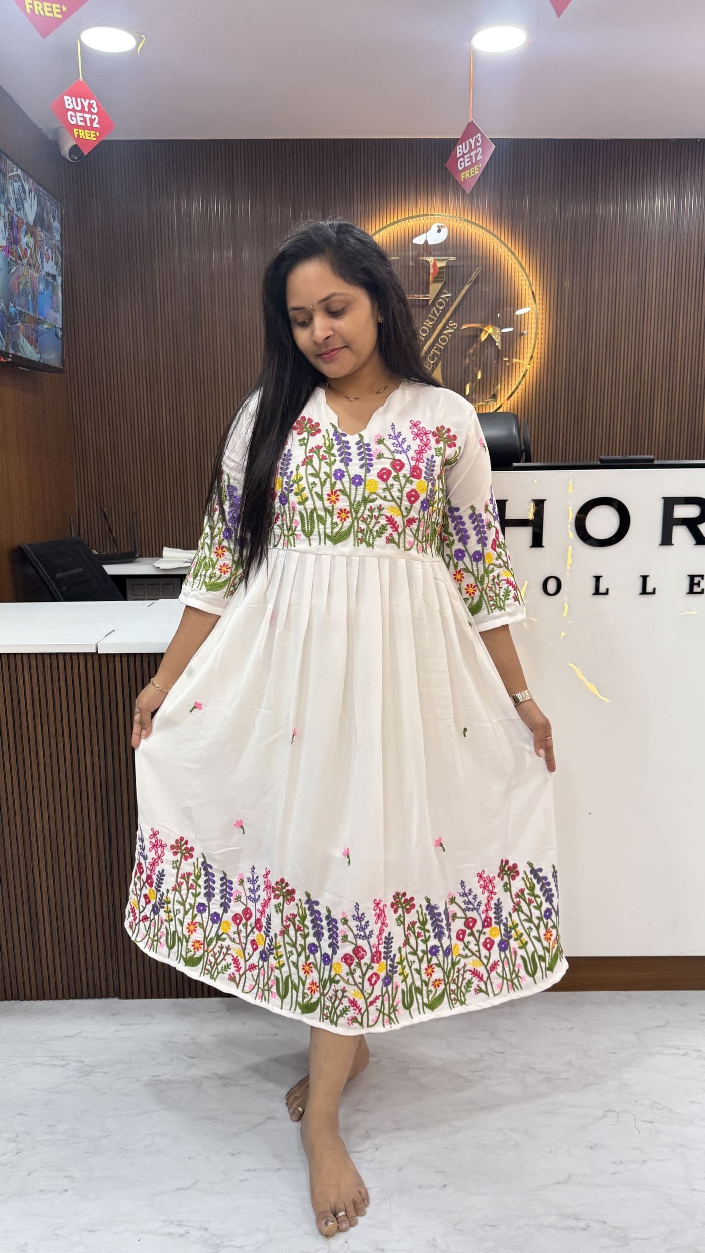 Floral Georgette frocks