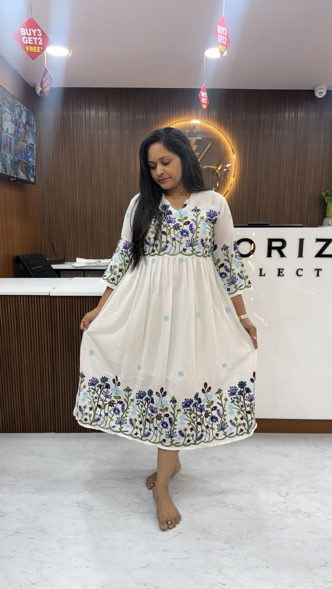 Floral Georgette frocks