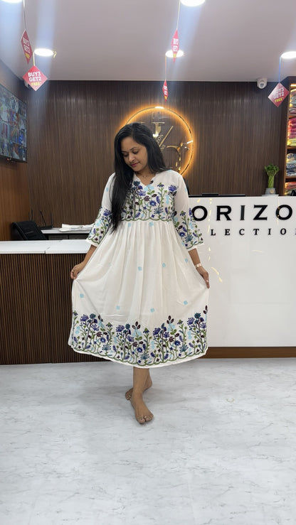 Floral Georgette frocks