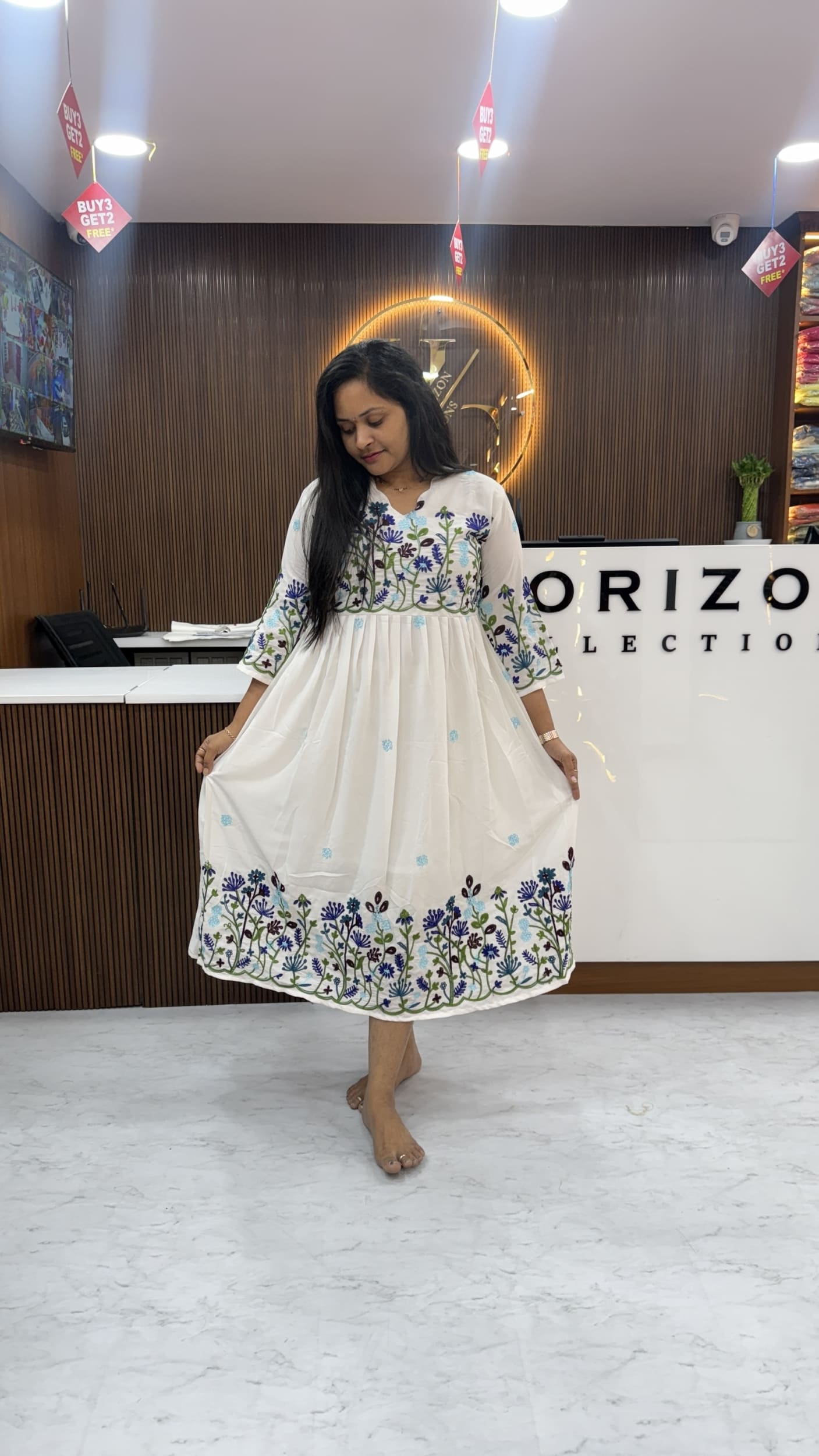 Floral Georgette frocks