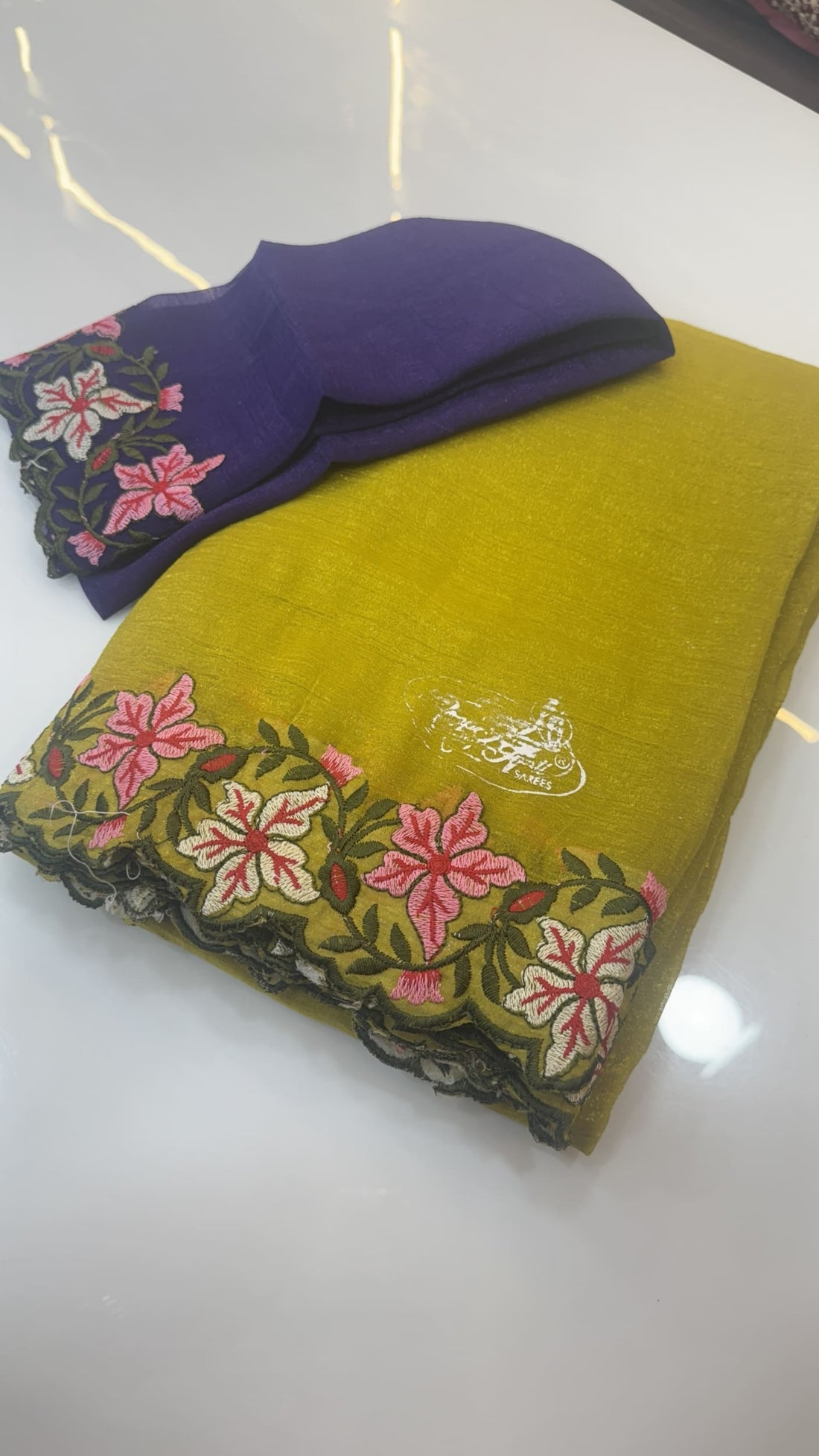 Tussar Crush Party wear saree