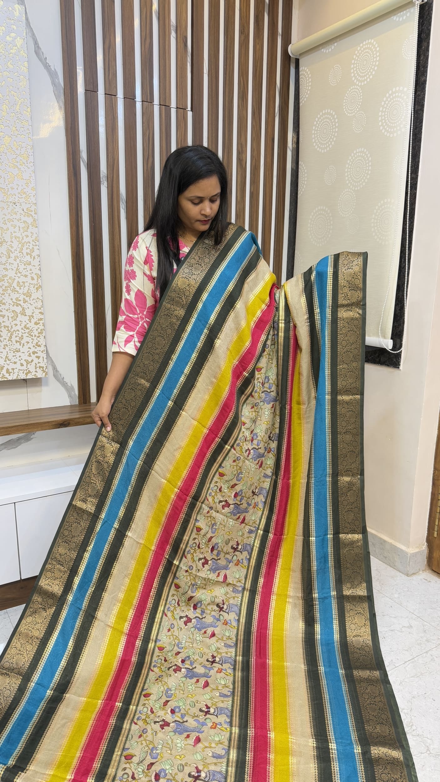 kalamkari Center Design Sarees