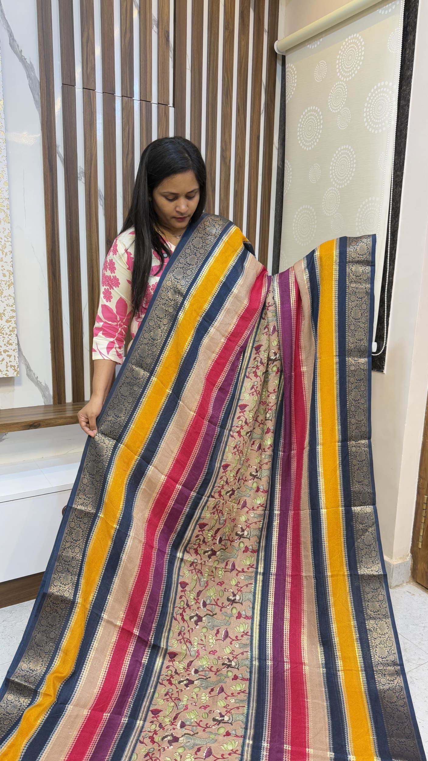 kalamkari Center Design Sarees