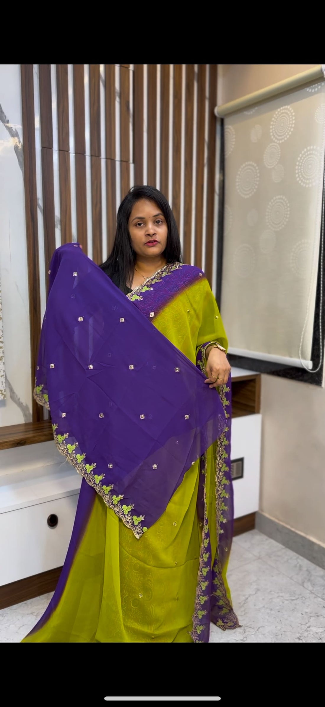 Dual Shade Saree