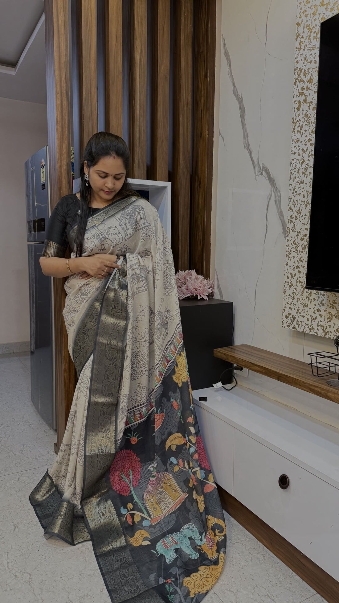 MAHESWARI SILK INSPIRED SAREE IN BUDGET RANGE