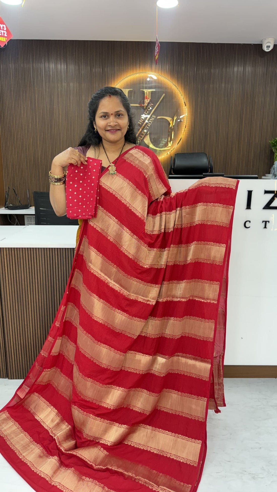 Banarasi Georgette Zari Stripes