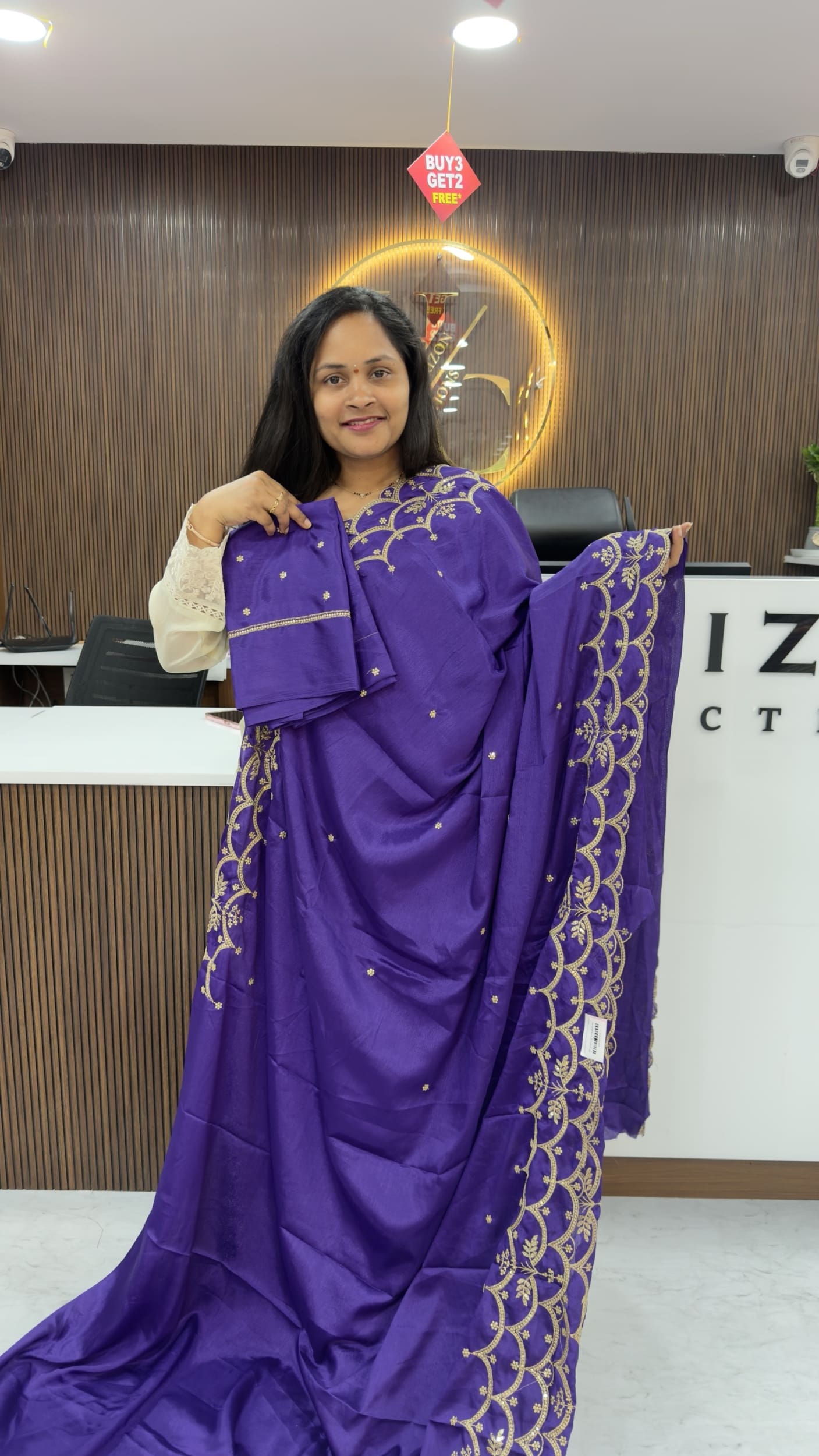 Chinon party wear sarees