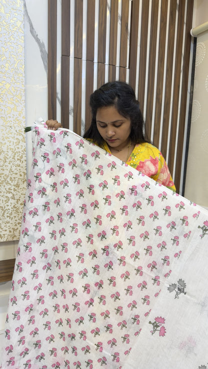 Pichwai Design Cotton Sarees