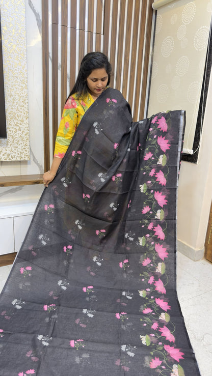 Pichwai Design Cotton Sarees