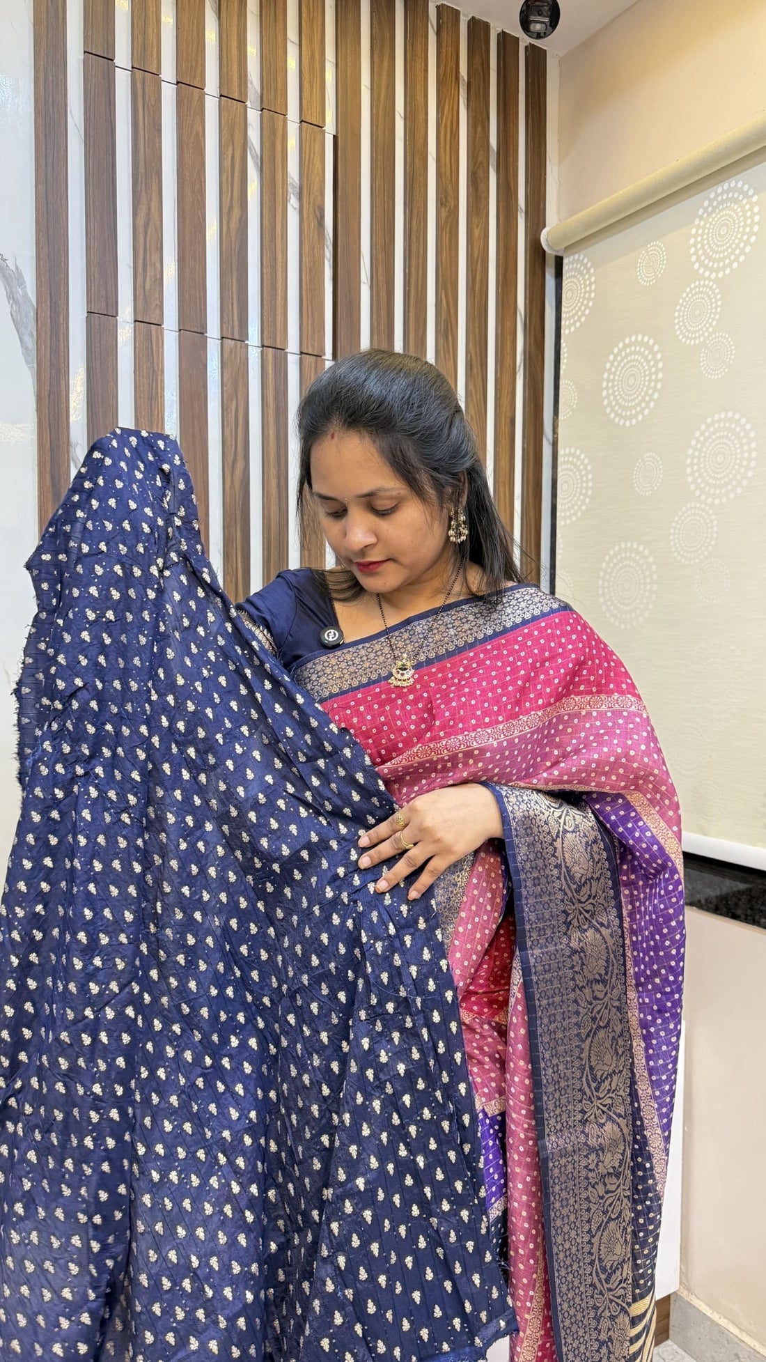 Multiple colour Dola silk saree
