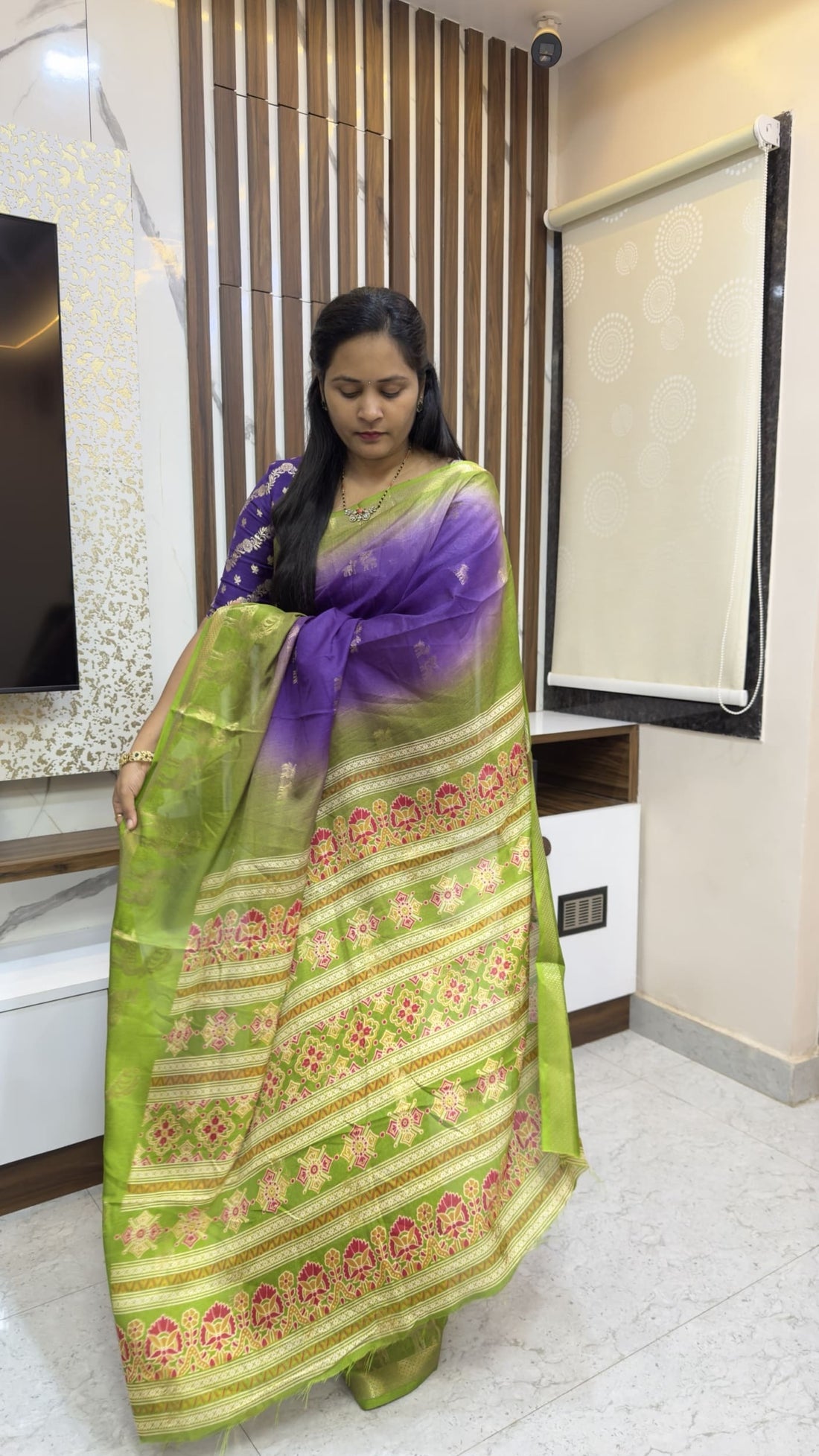 Jute Silk Deer Design Saree