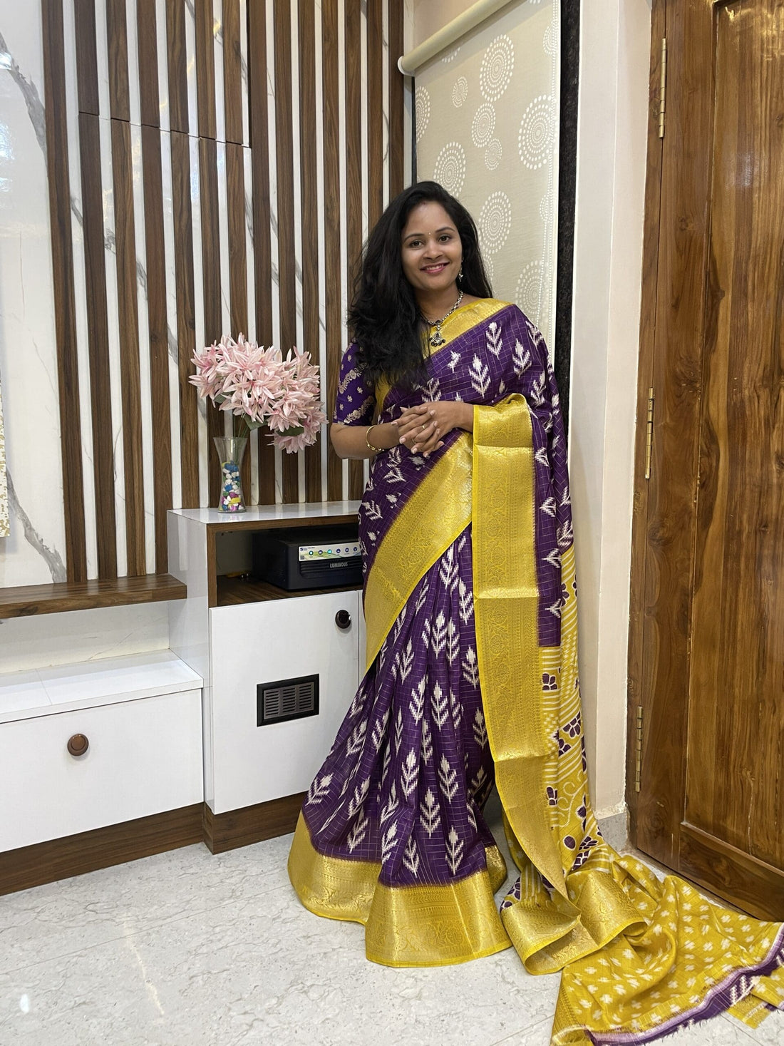 Fancy Dola Silk with Tree Design