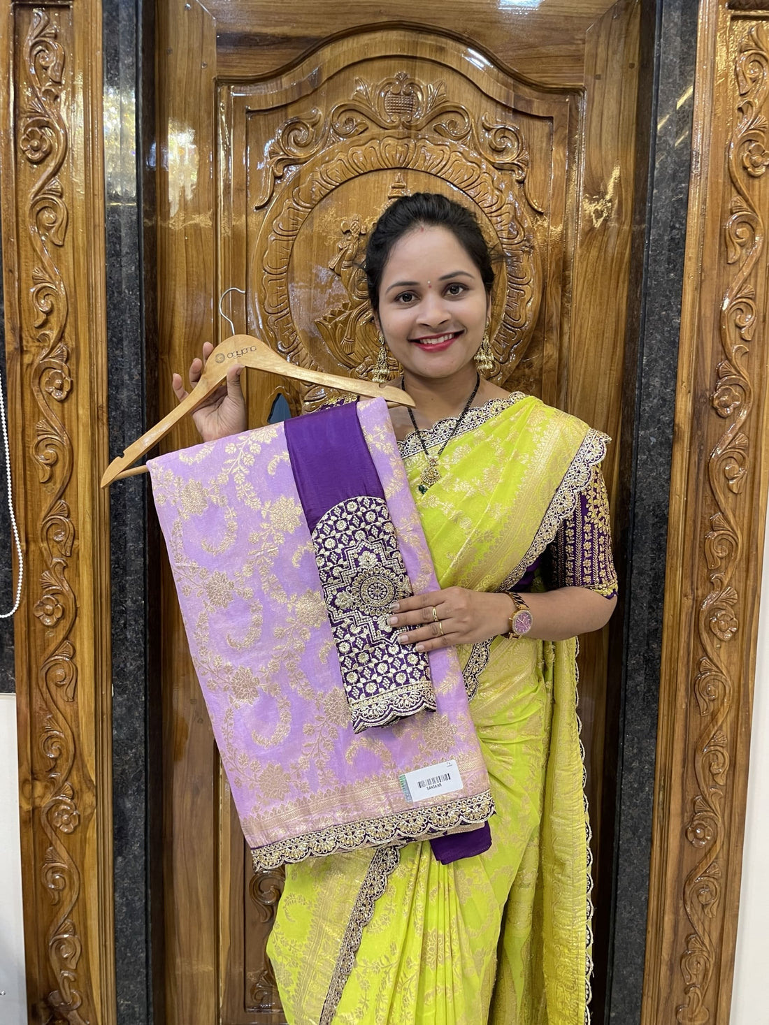 Viscose Banarasi Georgette Party wear saree
