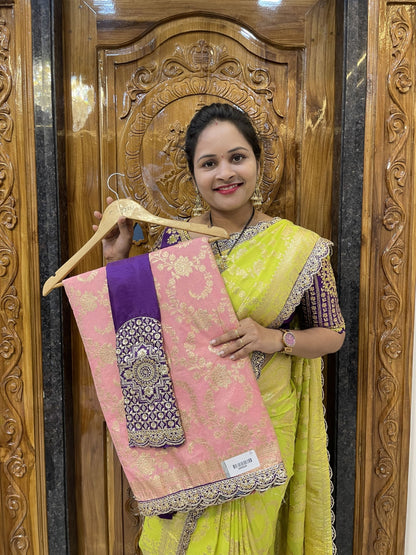 Viscose Banarasi Georgette Party wear saree