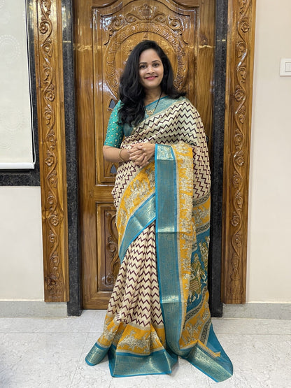 Kota Checks With Madhubani Design