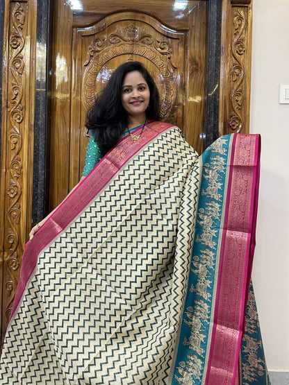 Kota Checks With Madhubani Design