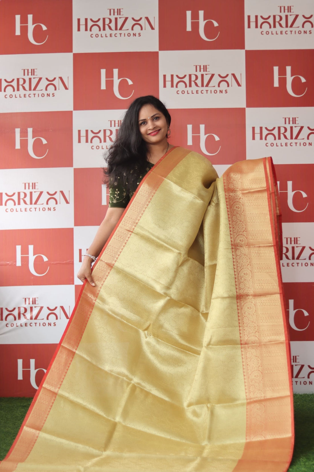 Gold brocade Banarasi