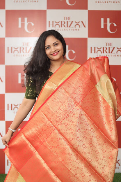 Gold brocade Banarasi