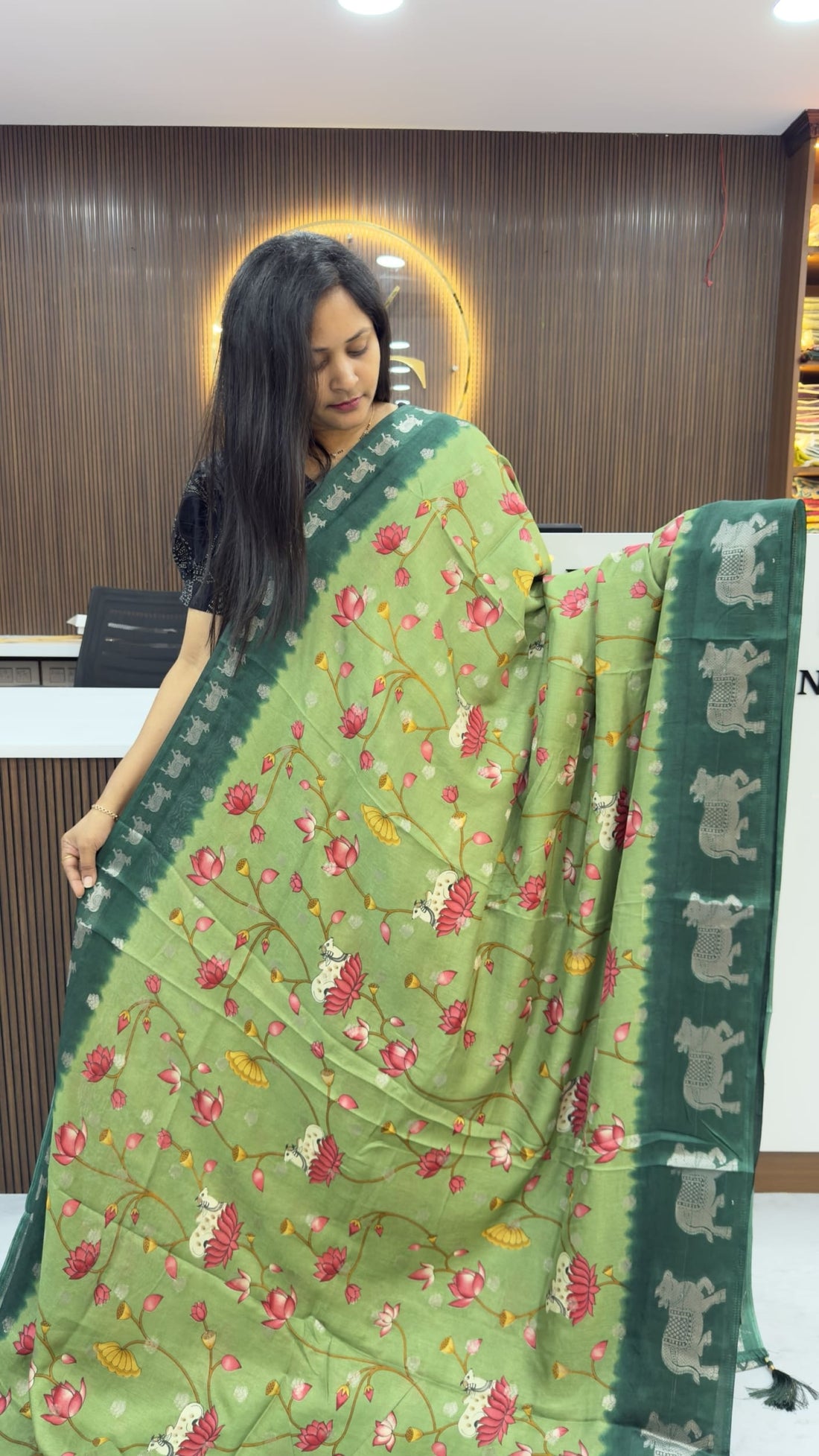 Fancy Pichwai Design Saree