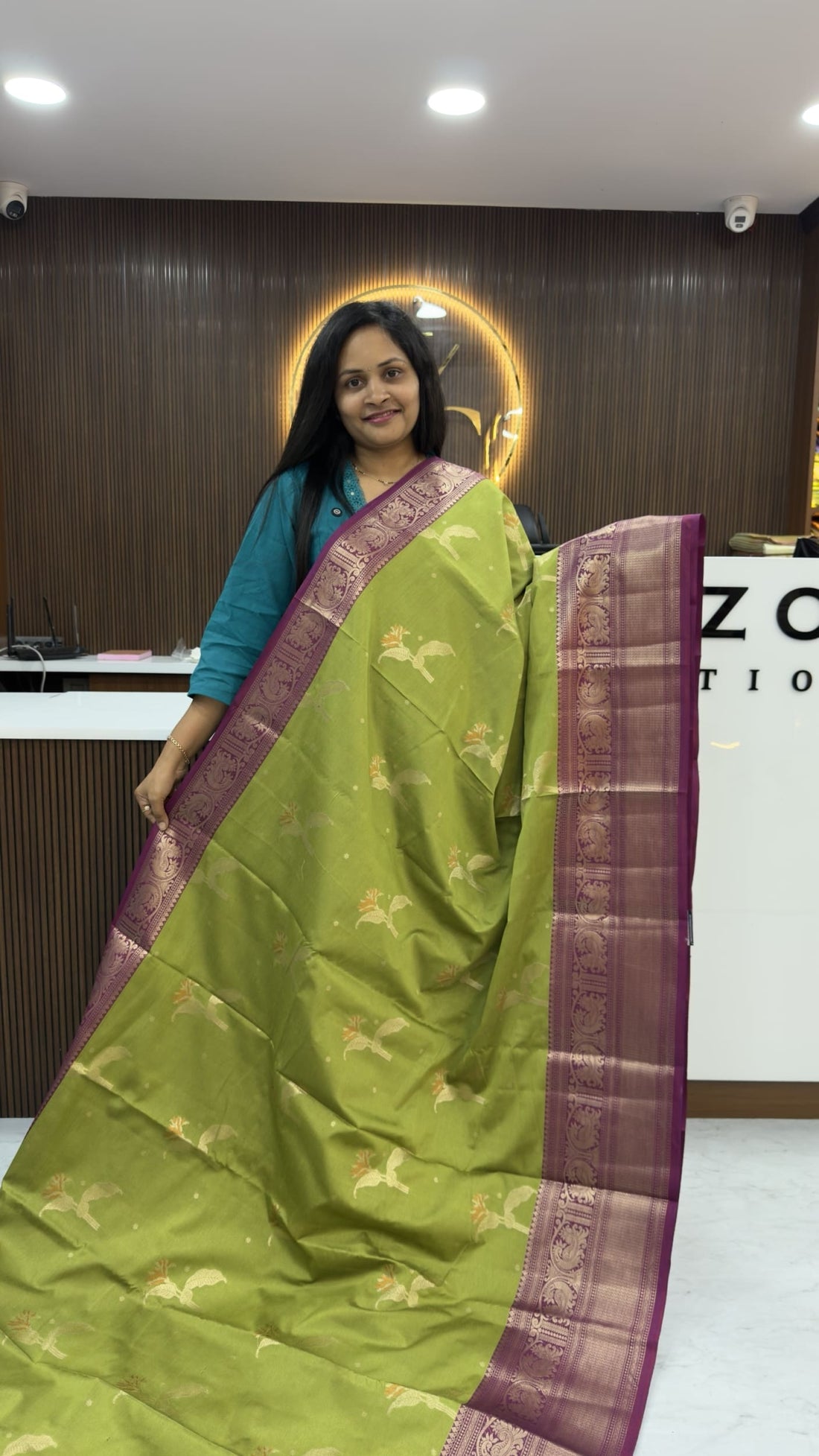 Green Banarasi Saree