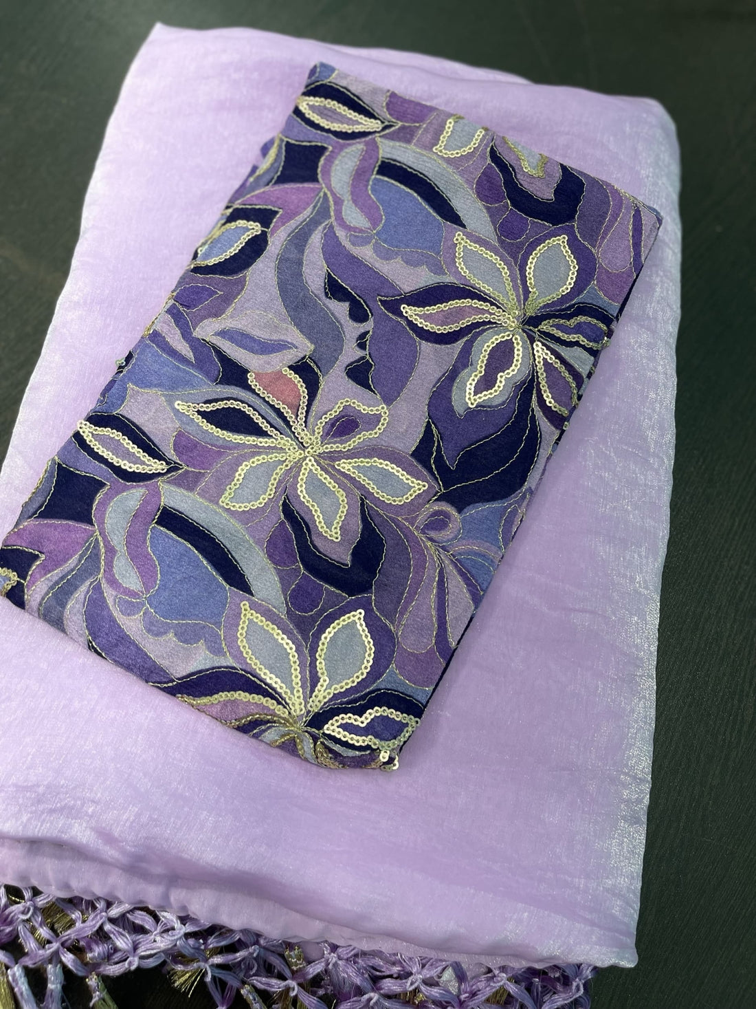 Space silk saree