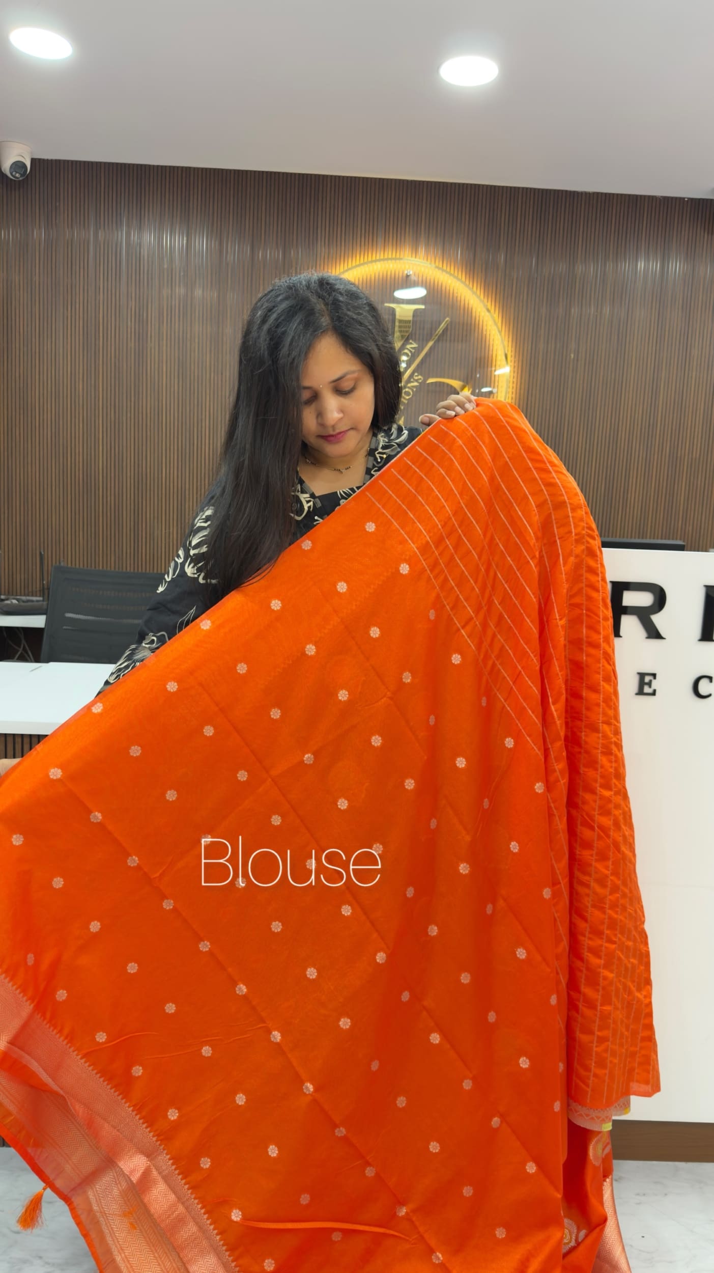 Orange Special Banarasi Dupion Saree