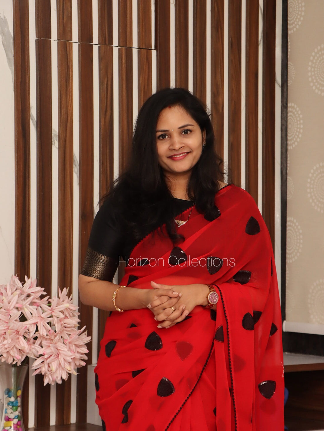 Chilli Red Party Wear Saree