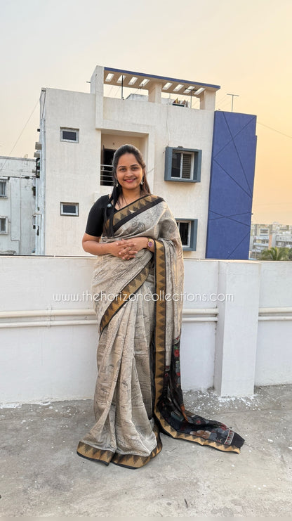 Kalamkari design Maheswari silk sarees