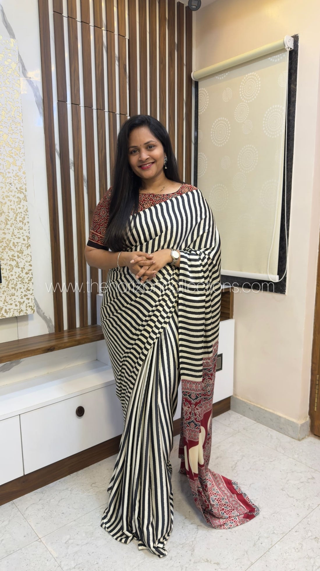 Budget Range Ajrakh Modal Silk Saree