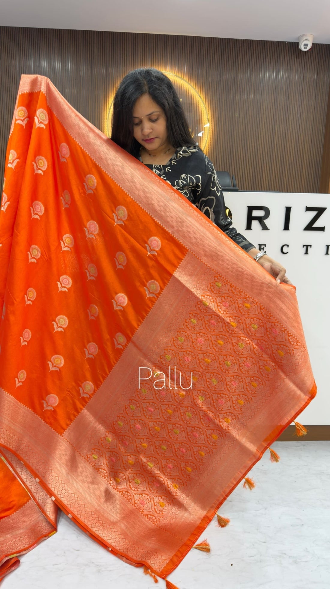 Orange Special Banarasi Dupion Saree