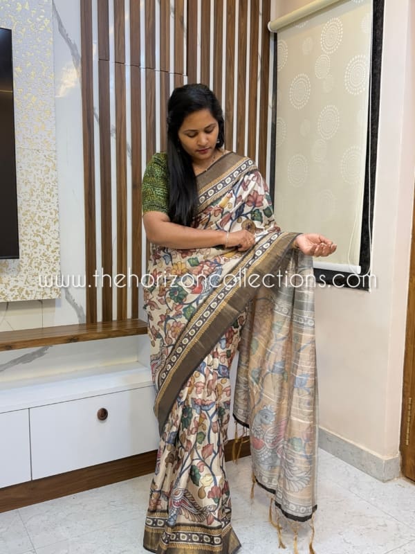 Tussar kalamkari