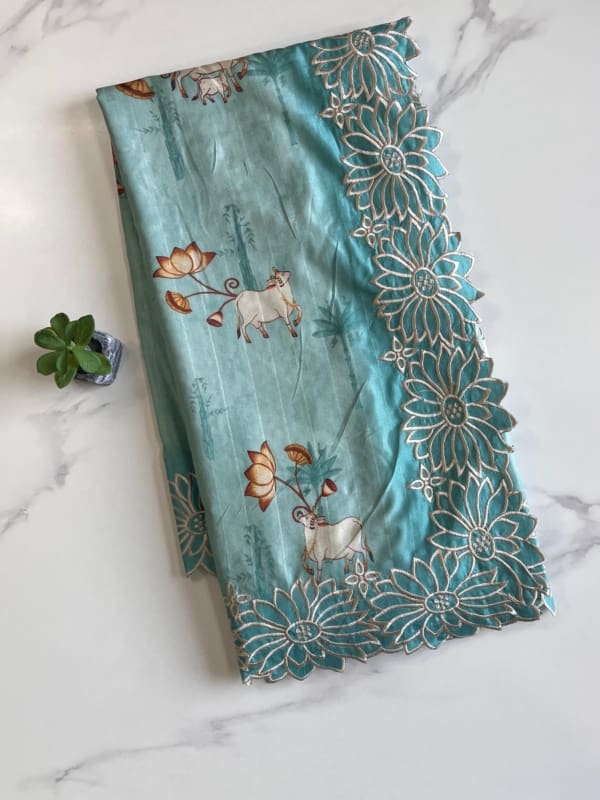 Pichwai Tussar Saree
