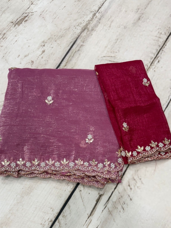 Wine Party Wear Saree