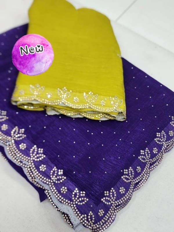Swaroshki stones party wear saree