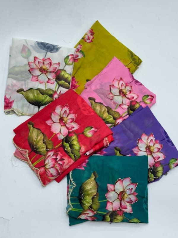 Pichwai Design Tabby silk