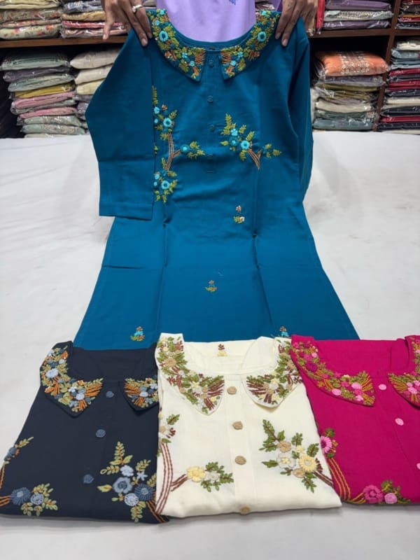 Collar Neck Organic Kurtis