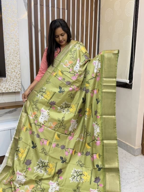 Pichwai Design Jungle Theme Saree