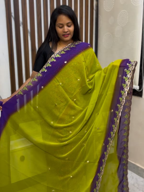 Dual Shade Saree