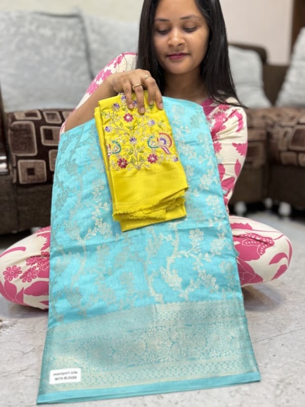 Manipuri Silk saree with Work blouse