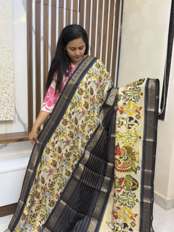 Dola Kalamkari sarees