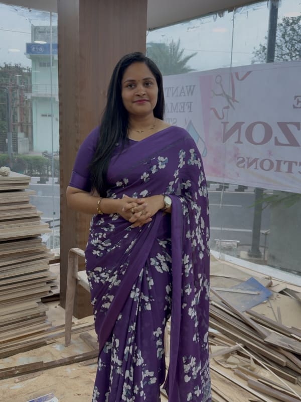 Floral Georgette Saree