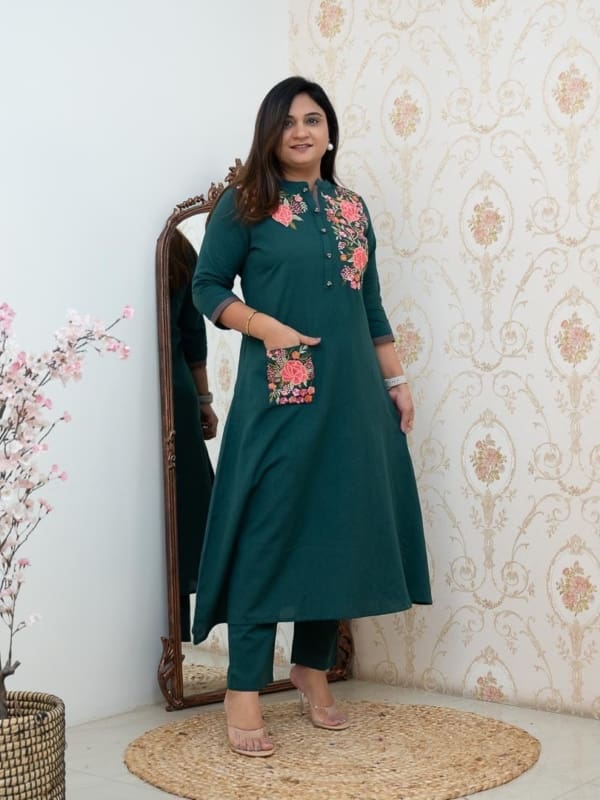 Collar Neck Coord Set