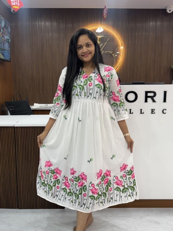 Floral Georgette frocks