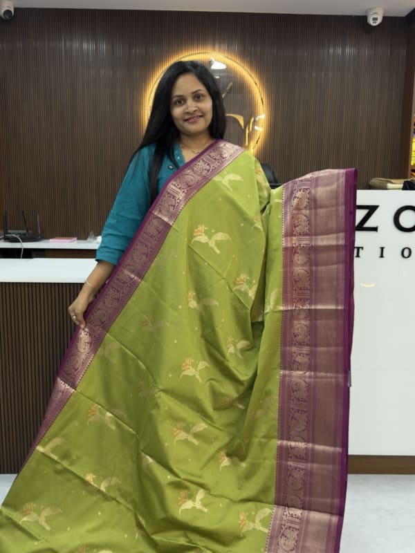 Green Banarasi Saree