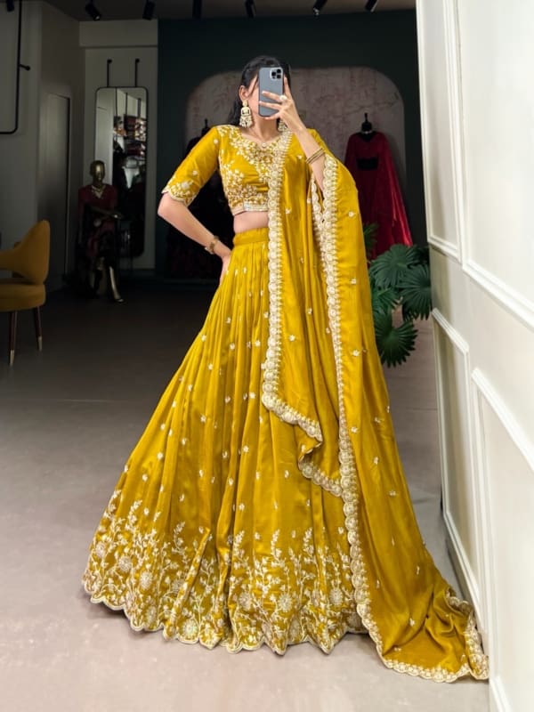 Mustard lehenga