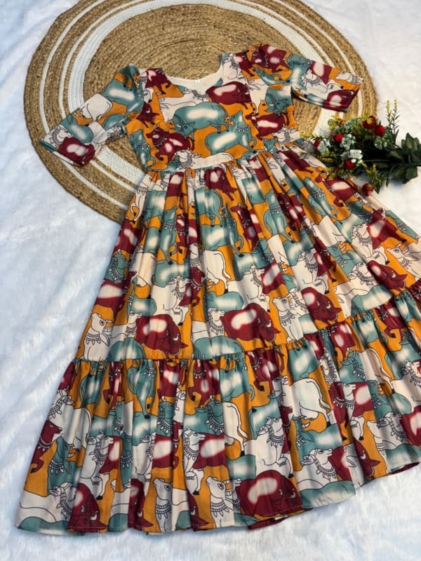 Kalamkari Feeding Frocks