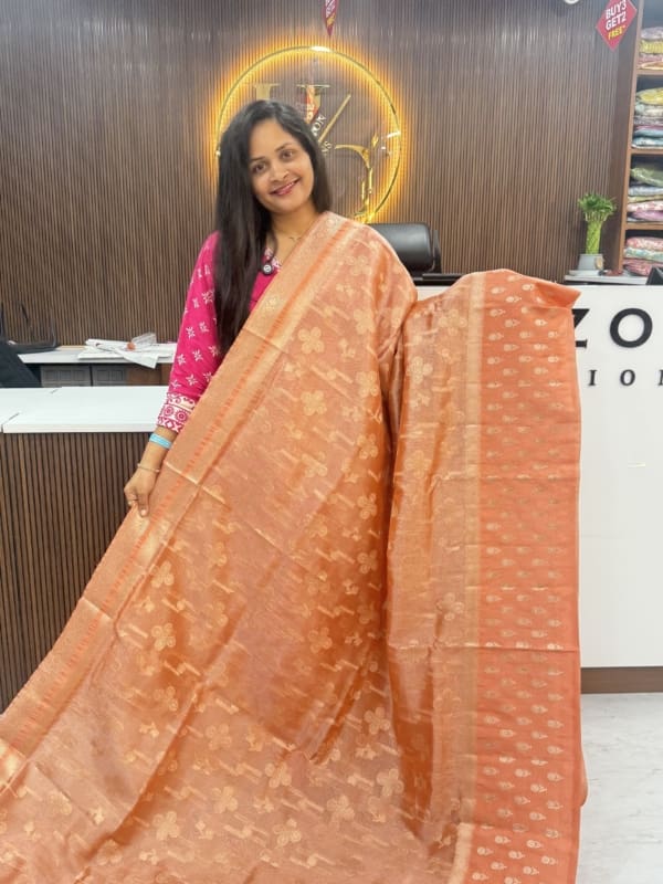 Organza tissue saree