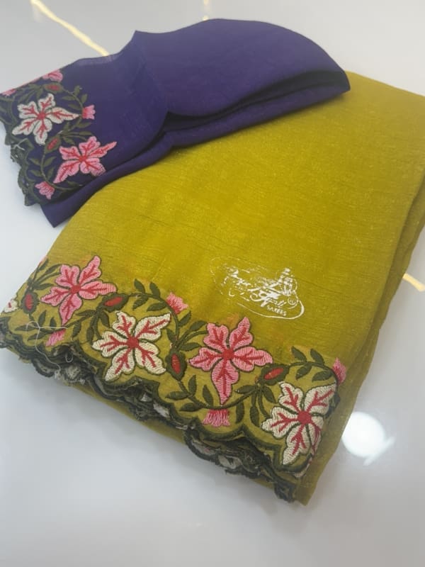 Tussar Crush Party wear saree